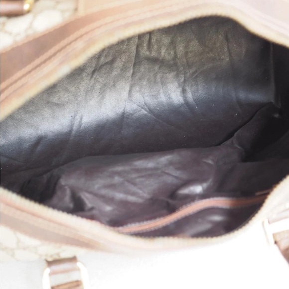 Gucci Beige and Brown Duffel Bag with Red and Green Stripe - Picture 6 of 10